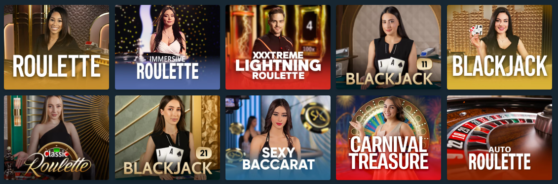 Live Casino at BetPlay